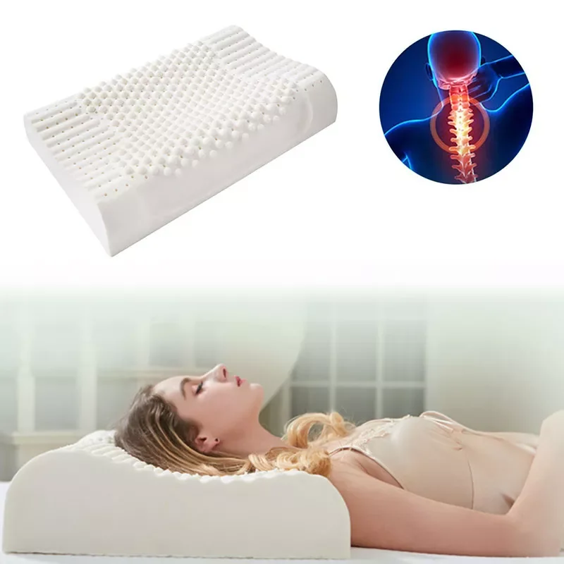 Pure Natural Latex Orthopedic Pillows Thailand Remedial Neck Sleep Pillow Protect Vertebrae Health Care Bedding Cervical Pillow 
Pure Natural Latex Orthopedic Pillows Thailand Remedial Neck Sleep Pillow Protect Vertebrae Health Care Bedding Cervical Pillow
