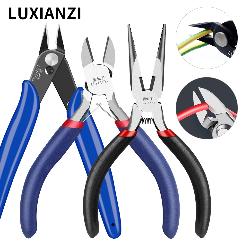 LUXIANZI Universal Diagonal Pliers For Electrical Wire Cutting Side Snips Flush Stainless Steel Nipper 170 Wire Plier Hand Tools
LUXIANZI Universal Diagonal Pliers For Electrical Wire Cutting Side Snips Flush Stainless Steel Nipper 170 Wire Plier Hand Tools