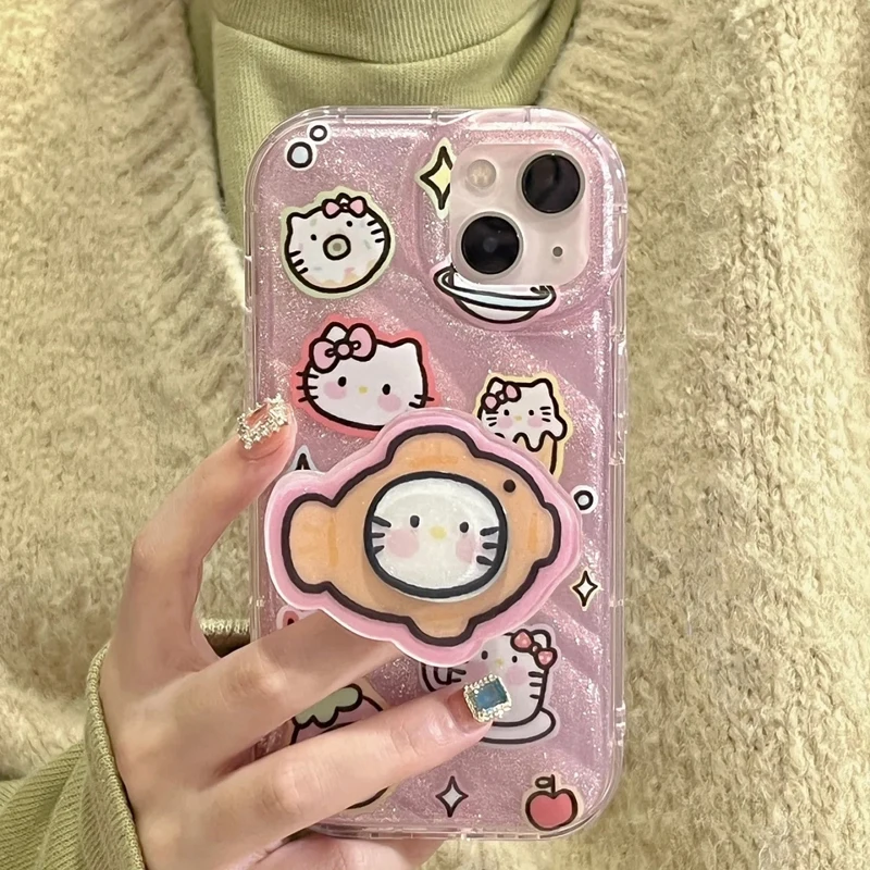 Sanrio Cartoon Cute Pink Hello Kitty with Stand for Iphone 7.8Pxrxsmax11Pro1213Promax14Plus Full Cover Silicone Drop Protection
Sanrio Cartoon Cute Pink Hello Kitty with Stand for Iphone 7.8Pxrxsmax11Pro1213Promax14Plus Full Cover Silicone Drop Protection