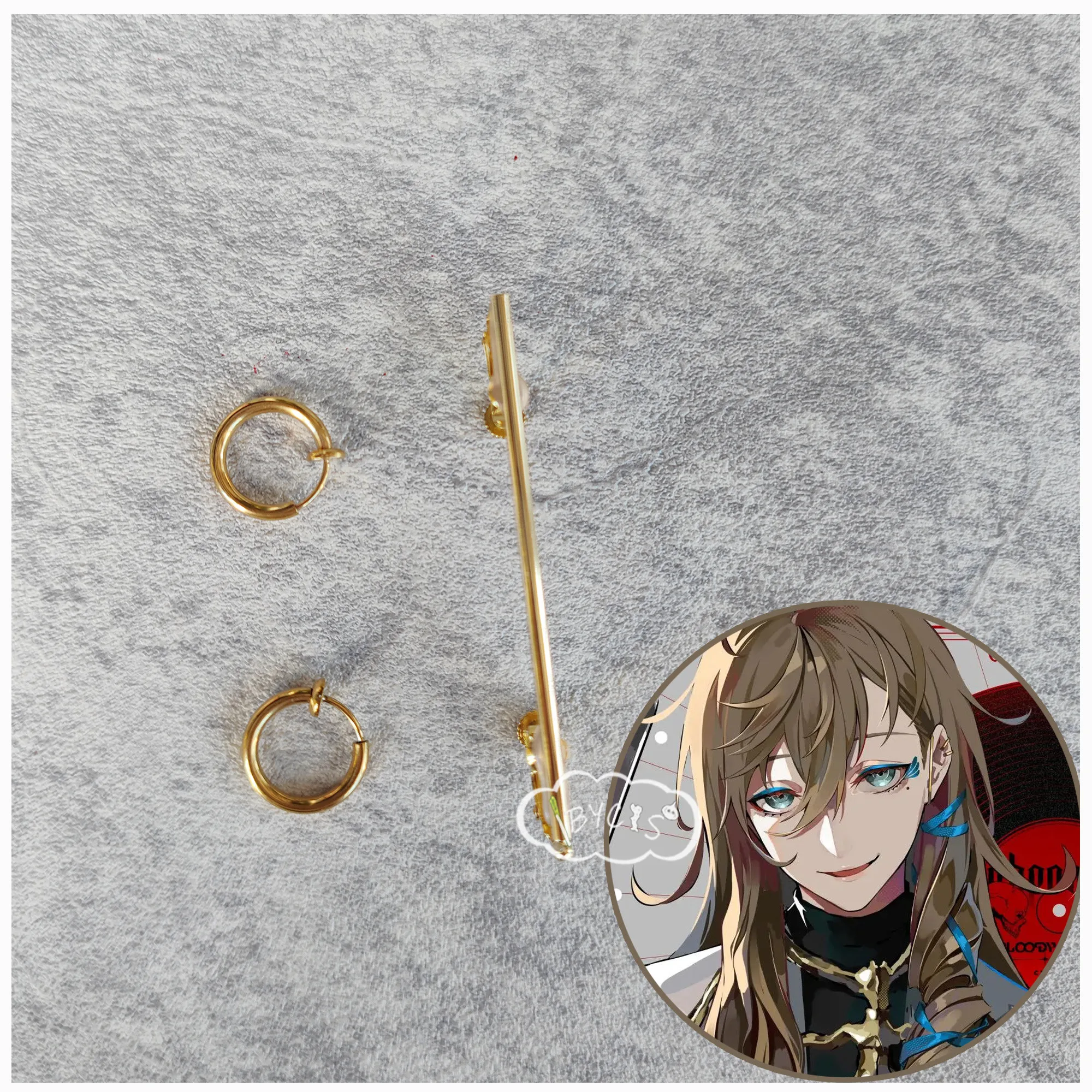 Game Anime VTuber ChroNoiR Bloody Groovy Cospaly Exquisite Earclip Earrings Costume Accessories Jewelry Props Gift
Game Anime VTuber ChroNoiR Bloody Groovy Cospaly Exquisite Earclip Earrings Costume Accessories Jewelry Props Gift
