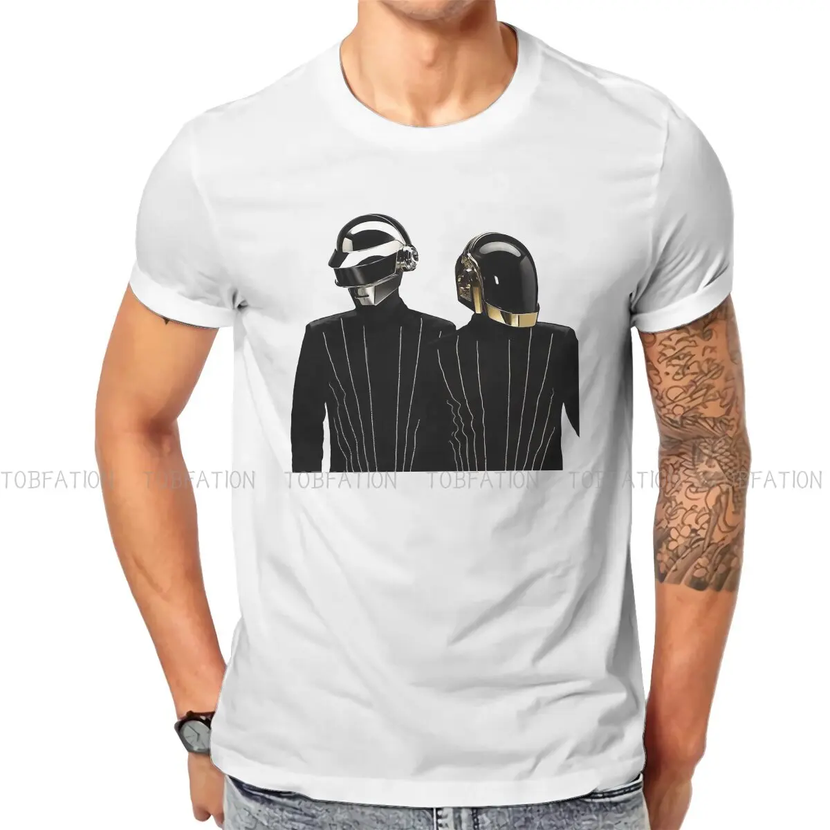 Шлем Daft Punk классическая элегантная футболка из полиэстера, удобная мужская футболка, новый модный дизайн
Шлем Daft Punk классическая элегантная футболка из полиэстера, удобная мужская футболка, новый модный дизайн
