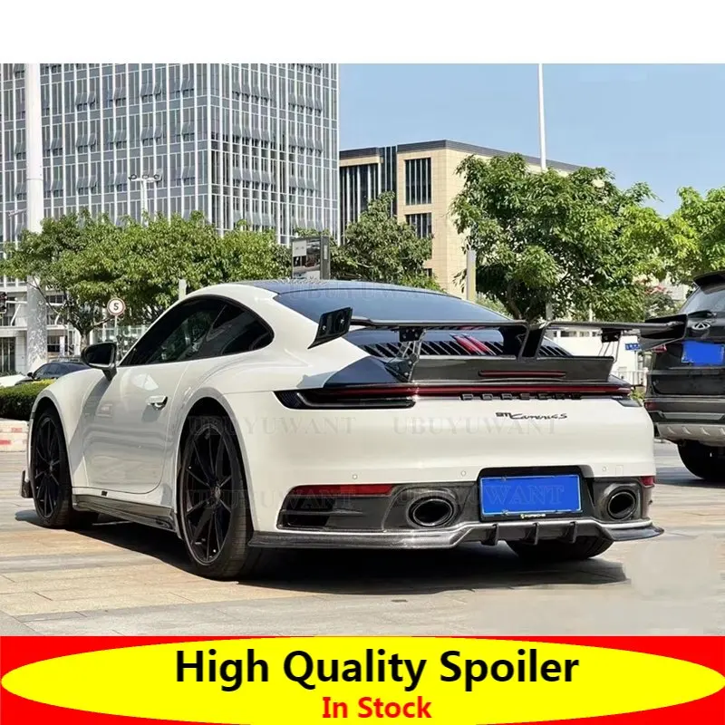 911 T Style Big Tail Real Carbon Fiber FRP Back Trunk Wing Rear Spoiler For Porsche 911 992 Carrera Car 2019-2020 Modification
911 T Style Big Tail Real Carbon Fiber FRP Back Trunk Wing Rear Spoiler For Porsche 911 992 Carrera Car 2019-2020 Modification