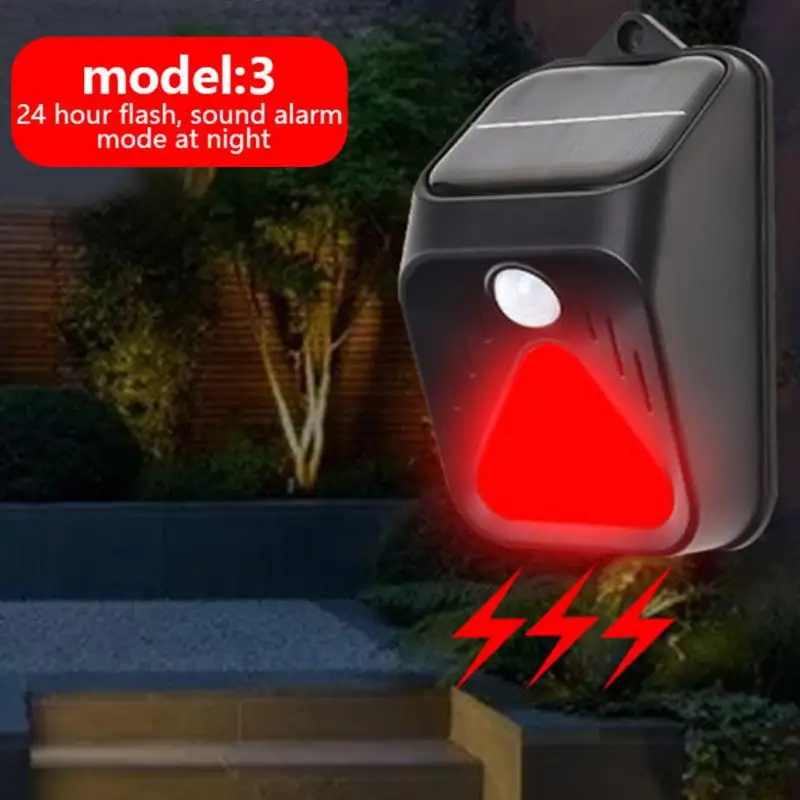 New Solar Warning Lamp Human Body Induction Remote Control Alarm 3 Modes Drives Animal Solar Warning Lamp Waterproof
New Solar Warning Lamp Human Body Induction Remote Control Alarm 3 Modes Drives Animal Solar Warning Lamp Waterproof