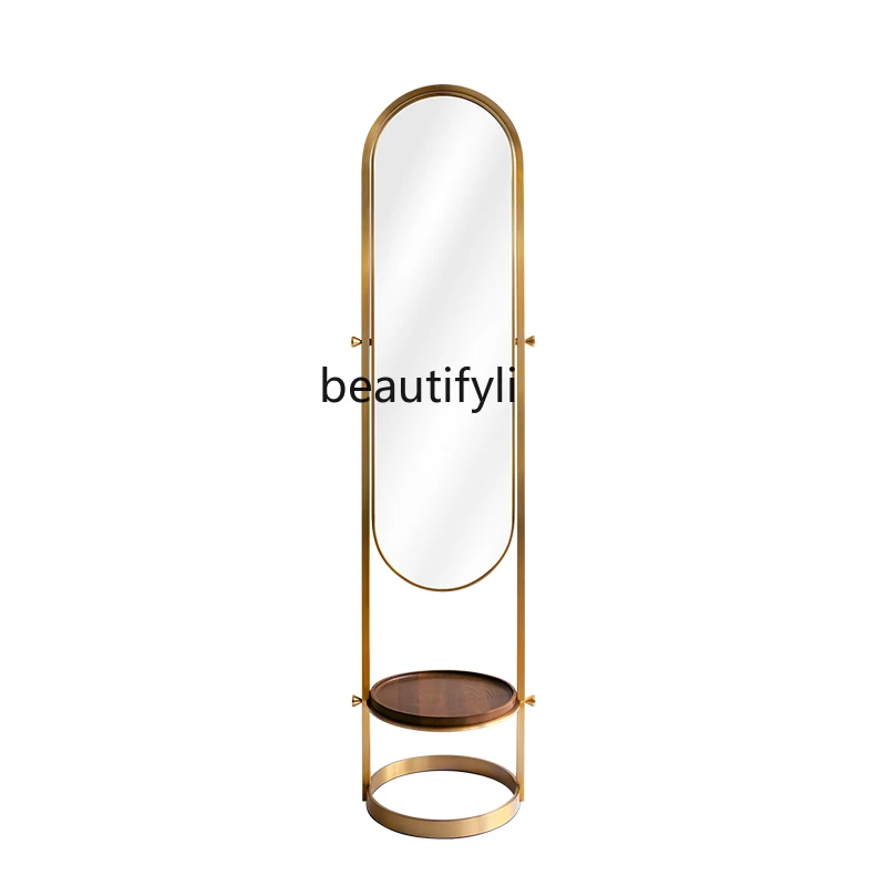 yj Nordic Light Luxury Dressing Mirror Full-Length Mirror Household Floor Mirror Brass Mirror Wear Match Full-Length Mirror
yj Nordic Light Luxury Dressing Mirror Full-Length Mirror Household Floor Mirror Brass Mirror Wear Match Full-Length Mirror