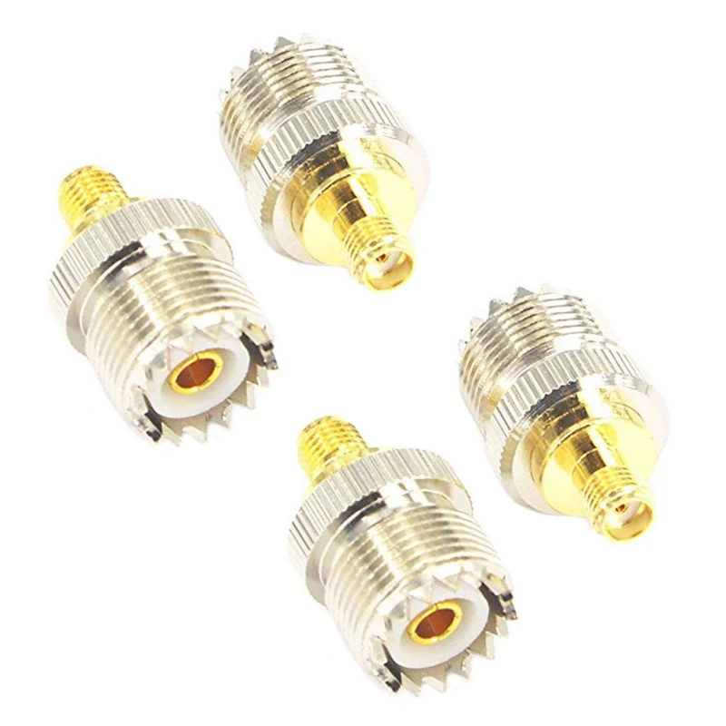4X RF коаксиальный адаптер SMA Female к SO239 Female UHF гнездо SO-239 антенный Кабельный разъем
4X RF коаксиальный адаптер SMA Female к SO239 Female UHF гнездо SO-239 антенный Кабельный разъем