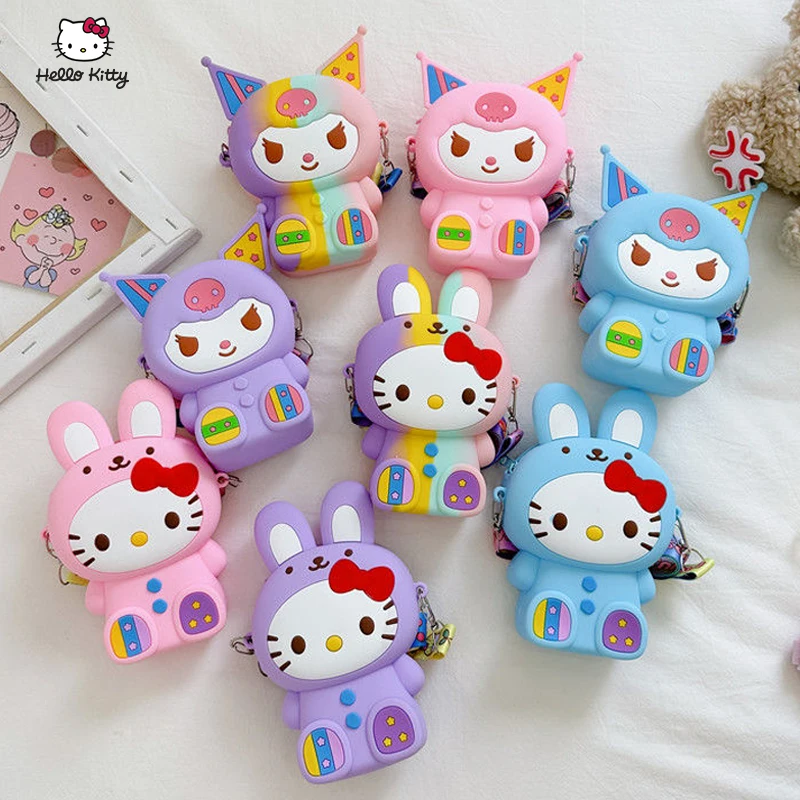 New Anime Cartoon Girl Bag Kawaii Hello Kitty Kuromi Babies Outdoor Crossbody Bag Children Press Silicone Student Birthday Gifts
New Anime Cartoon Girl Bag Kawaii Hello Kitty Kuromi Babies Outdoor Crossbody Bag Children Press Silicone Student Birthday Gifts