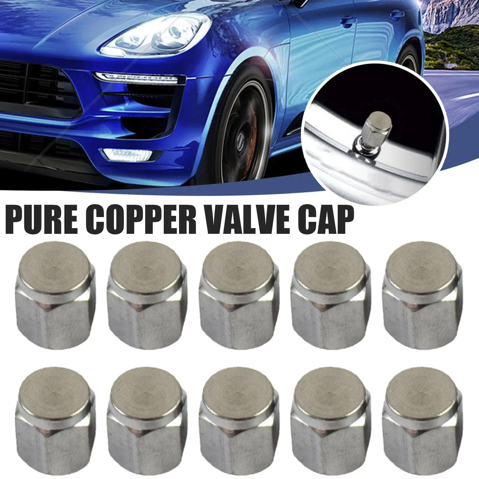 Valve Nut Cap Pure Tire Silver Metal Rubber Proof Seal Stem Dust Covers X4E1 
Valve Nut Cap Pure Tire Silver Metal Rubber Proof Seal Stem Dust Covers X4E1