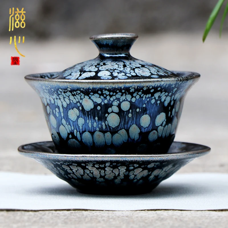 

Светящаяся трубка в форме сердца jianyang сделала три вручную, чтобы сделать работу чашки для чая из милой руды, керамические стандартные большие чашки