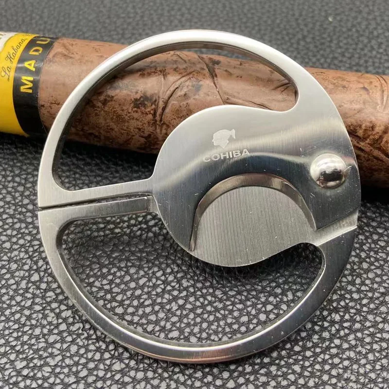 COHIBA Cigar Cutter New Stainless Steel Metal Classic Cutter Guillotine Cigar Scissors Accessories Gift
COHIBA Cigar Cutter New Stainless Steel Metal Classic Cutter Guillotine Cigar Scissors Accessories Gift