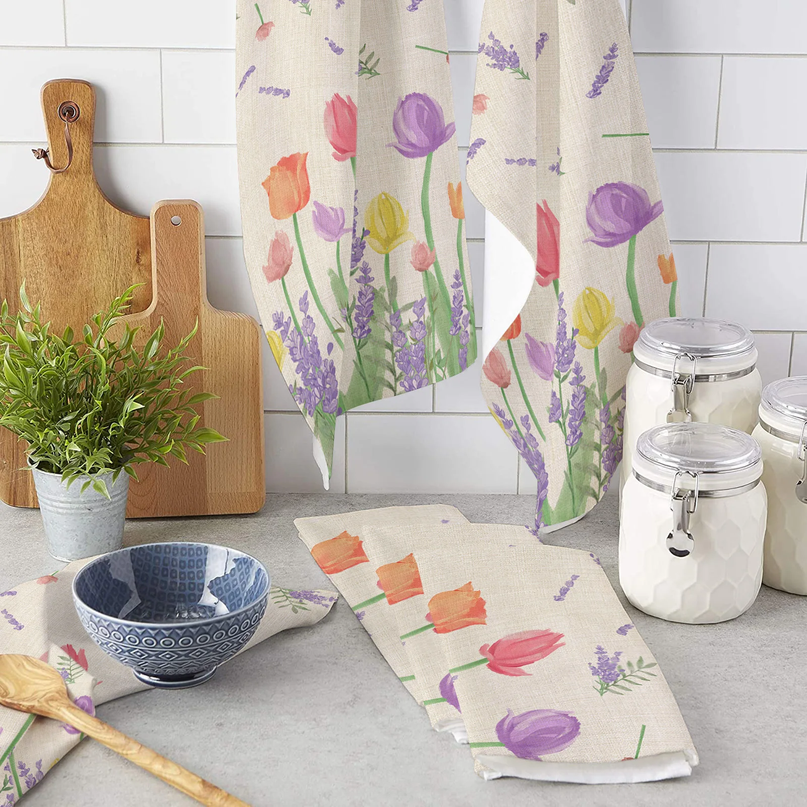 Plant Tulip Lavender Flower Microfiber Kitchen Towel Dish Cleaning Towels Absorbent Rag Household Cleaning Tool Tea Cloth
Plant Tulip Lavender Flower Microfiber Kitchen Towel Dish Cleaning Towels Absorbent Rag Household Cleaning Tool Tea Cloth