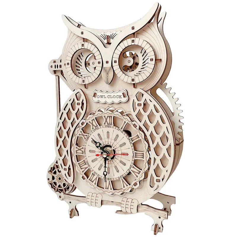 Wooden Puzzle 3D Owl Clock Model Building Kits Creative DIY Wall Clock Mechanical Retro Pendulum Clock Assembly Toy for Adults
Wooden Puzzle 3D Owl Clock Model Building Kits Creative DIY Wall Clock Mechanical Retro Pendulum Clock Assembly Toy for Adults