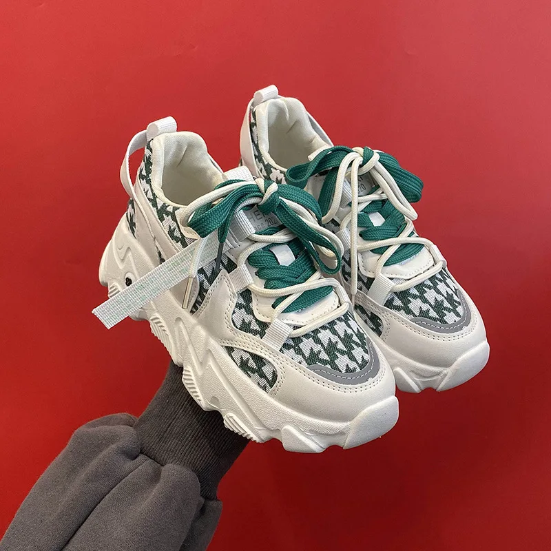 Women's Sneakers 2021 Thick-soled Old Shoes High-quality Running Shoes Cross Strap Designer Brand Fashion Tennis Shoes Women
Women's Sneakers 2021 Thick-soled Old Shoes High-quality Running Shoes Cross Strap Designer Brand Fashion Tennis Shoes Women