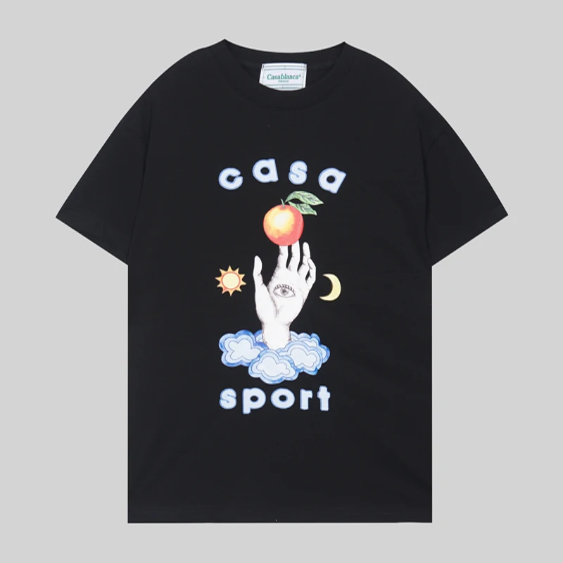 Blue Cloud Magic Hand Print Casablanca T-Shirt Round Neck Tee Men Women Overszie Streetwear T Shirt
Blue Cloud Magic Hand Print Casablanca T-Shirt Round Neck Tee Men Women Overszie Streetwear T Shirt