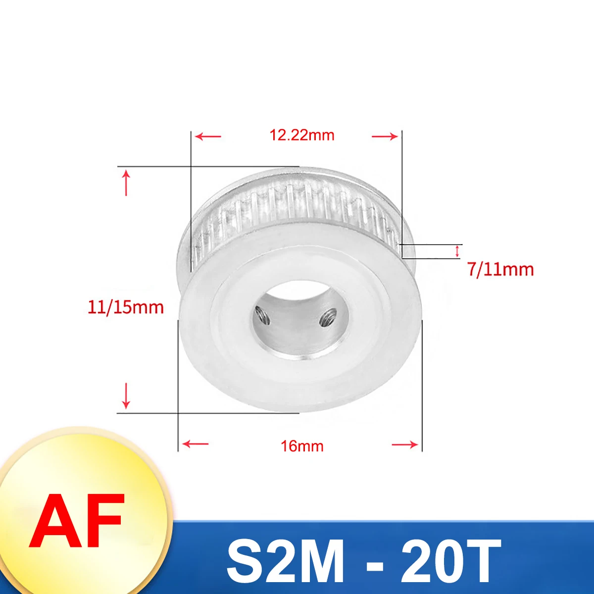 S2M 28Tooth Timing Pulley Bore 4/5/6/6.35/8/10/12/12.7mm Timing Alumium Pulley Fit For S2M 6mm/10mm Timing Belt
S2M 28Tooth Timing Pulley Bore 4/5/6/6.35/8/10/12/12.7mm Timing Alumium Pulley Fit For S2M 6mm/10mm Timing Belt