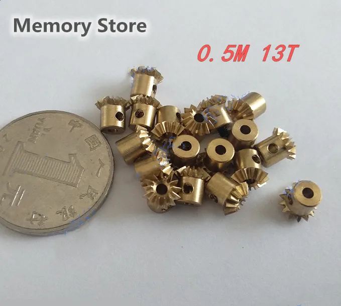2PCS 1.5/2/3mm Inner Hole 1:1 Brass Bevel Gear Modulus 0.5,13 Teeth ,90 Degree Drive Commutation Gears
2PCS 1.5/2/3mm Inner Hole 1:1 Brass Bevel Gear Modulus 0.5,13 Teeth ,90 Degree Drive Commutation Gears