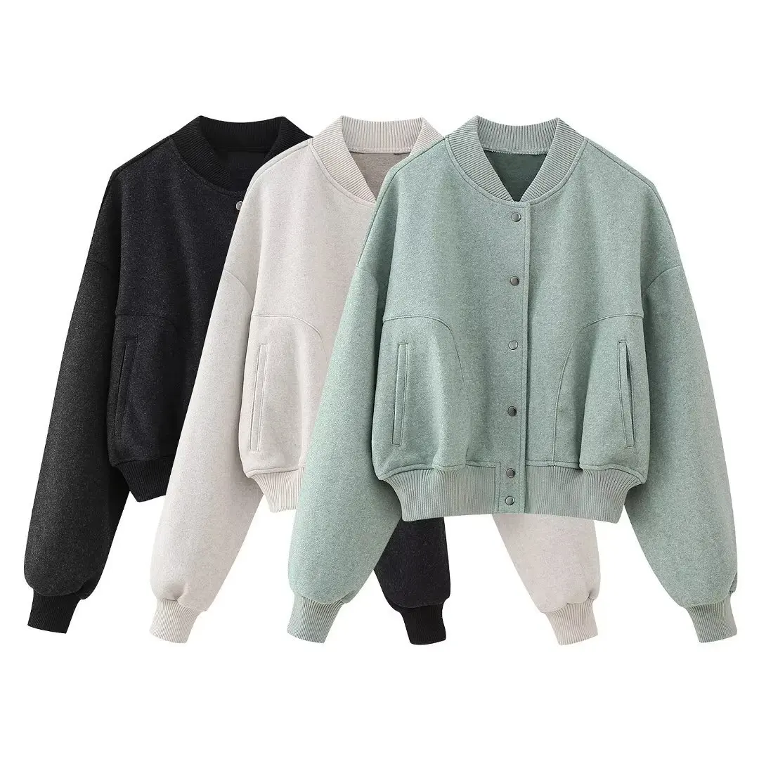 FUAMOS Soft Short Loose Coat Women's Loose Stitching European American Casual Base Jacket Autumn Winter Clothes
FUAMOS Soft Short Loose Coat Women's Loose Stitching European American Casual Base Jacket Autumn Winter Clothes