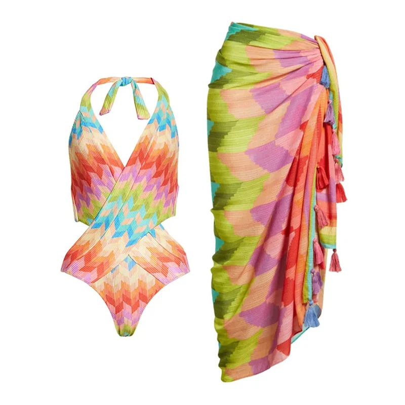 Bikini For Women Bathing Suit One Piece Swimsuit Swimwear New 2023 Rainbow Beach Summer Skirt Print Polyester Retro Whole Ladies
Bikini For Women Bathing Suit One Piece Swimsuit Swimwear New 2023 Rainbow Beach Summer Skirt Print Polyester Retro Whole Ladies