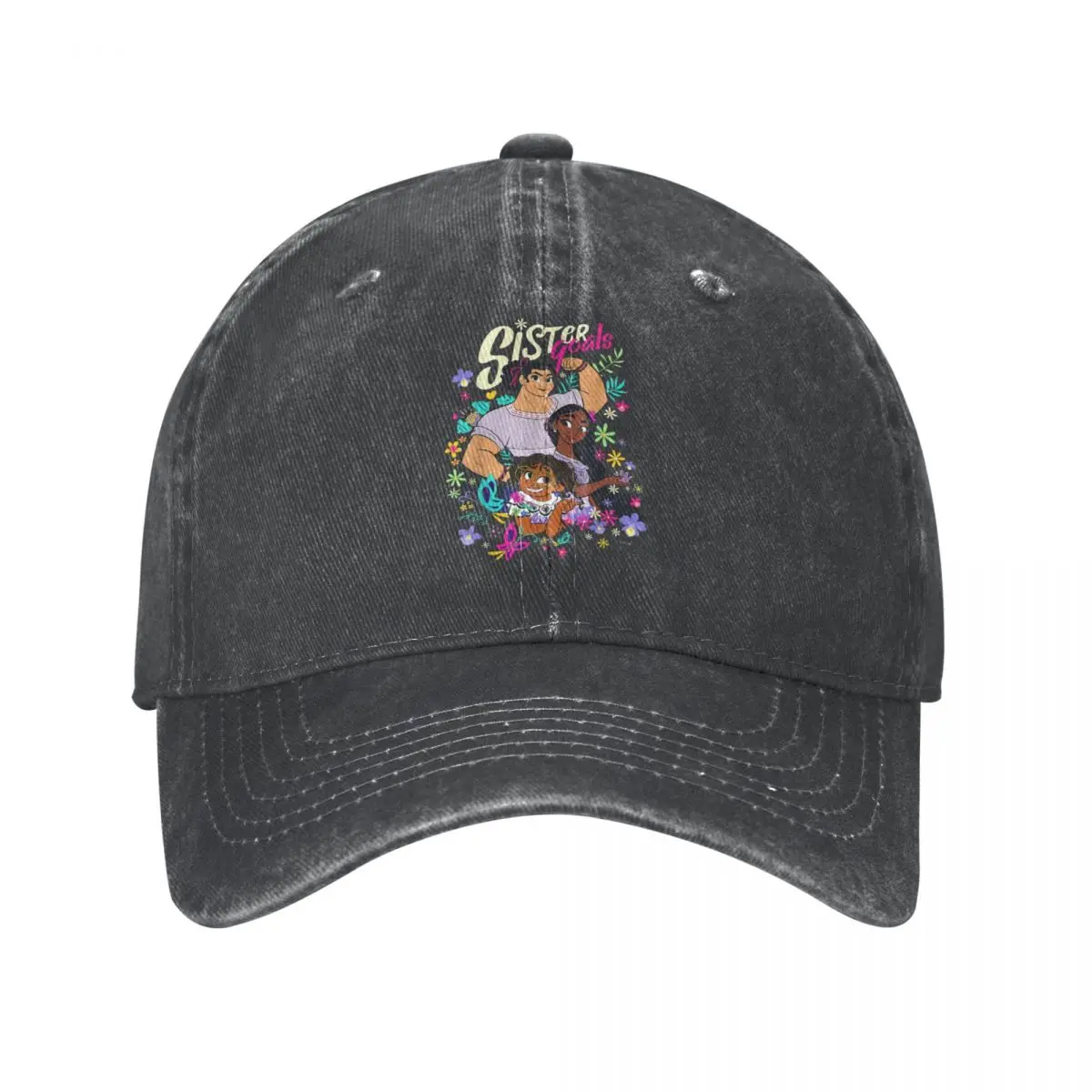 Vintage Disney Encanto Baseball Caps Unisex Distressed Washed Headwear Mirabel Isabela Luisa Sister Goals Outdoor Caps Hat
Vintage Disney Encanto Baseball Caps Unisex Distressed Washed Headwear Mirabel Isabela Luisa Sister Goals Outdoor Caps Hat