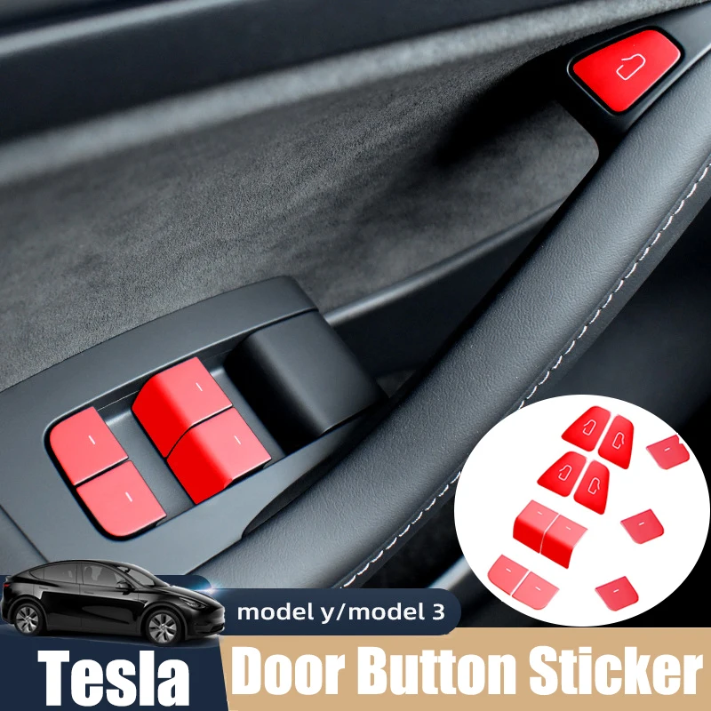 For Tesla Model 3 Model Y 2019-2022 Door Lifter Button Protection Sticker Decorative Sticker Car Modified Interior Accessories
For Tesla Model 3 Model Y 2019-2022 Door Lifter Button Protection Sticker Decorative Sticker Car Modified Interior Accessories