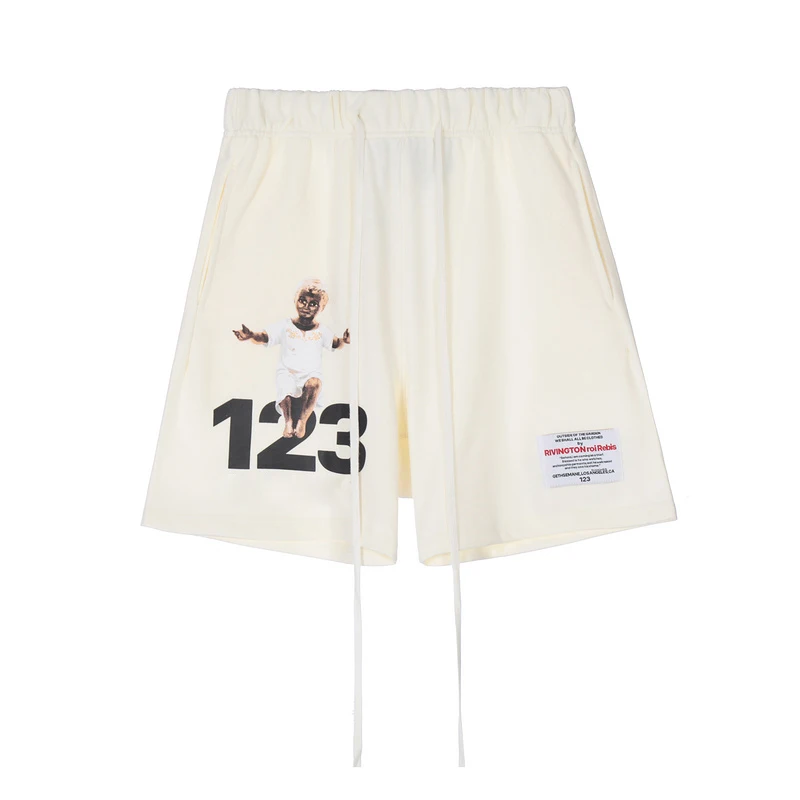 High Quality FG X RRR123 Kid Print Shorts Men Women Couple 100% Cotton Pants Hip Hop High Street Oversize Casual Shorts 
High Quality FG X RRR123 Kid Print Shorts Men Women Couple 100% Cotton Pants Hip Hop High Street Oversize Casual Shorts