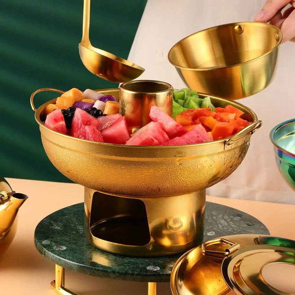 Stainless steel hot pot/small griddle alcohol stove household old-fashioned high-value Chinese hot pot
Stainless steel hot pot/small griddle alcohol stove household old-fashioned high-value Chinese hot pot
