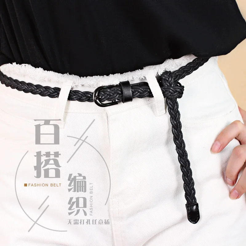 

Yingfeina корейский стиль Вощеная Веревка Плетеный ремень ручной работы женский ремень с пряжкой для платья декоративный ремень для брюк