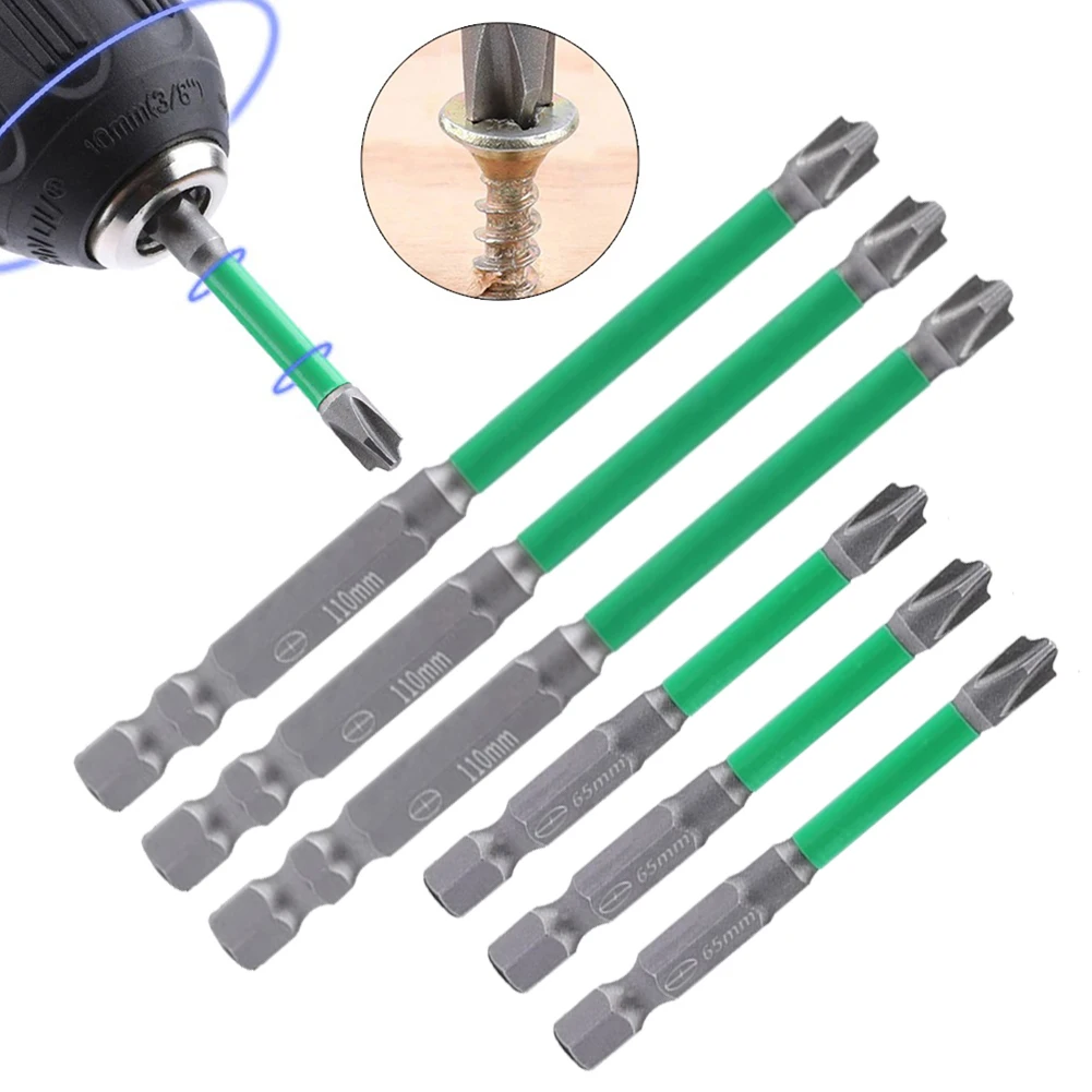 6pcs 65mm 110mm Magnetic Special Slotted Cross Screwdriver Bit Batch Head Nutdrivers FPH2 For Socket Switch Power Tool
6pcs 65mm 110mm Magnetic Special Slotted Cross Screwdriver Bit Batch Head Nutdrivers FPH2 For Socket Switch Power Tool