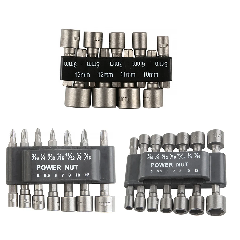 Hexagonal Nut Socket Power Drill Bit Set Portable Impact Driver Sockets Sleeve Nozzles Kit Repair Handtool Type 2
Hexagonal Nut Socket Power Drill Bit Set Portable Impact Driver Sockets Sleeve Nozzles Kit Repair Handtool Type 2