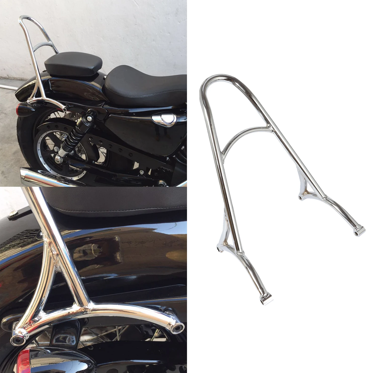Rear Chrome Short Passenger Sissy Bar Backrest For Harley Sportster XL883 XL1200 X48 72 2004-2016 2008 2009 2013 2014
Rear Chrome Short Passenger Sissy Bar Backrest For Harley Sportster XL883 XL1200 X48 72 2004-2016 2008 2009 2013 2014