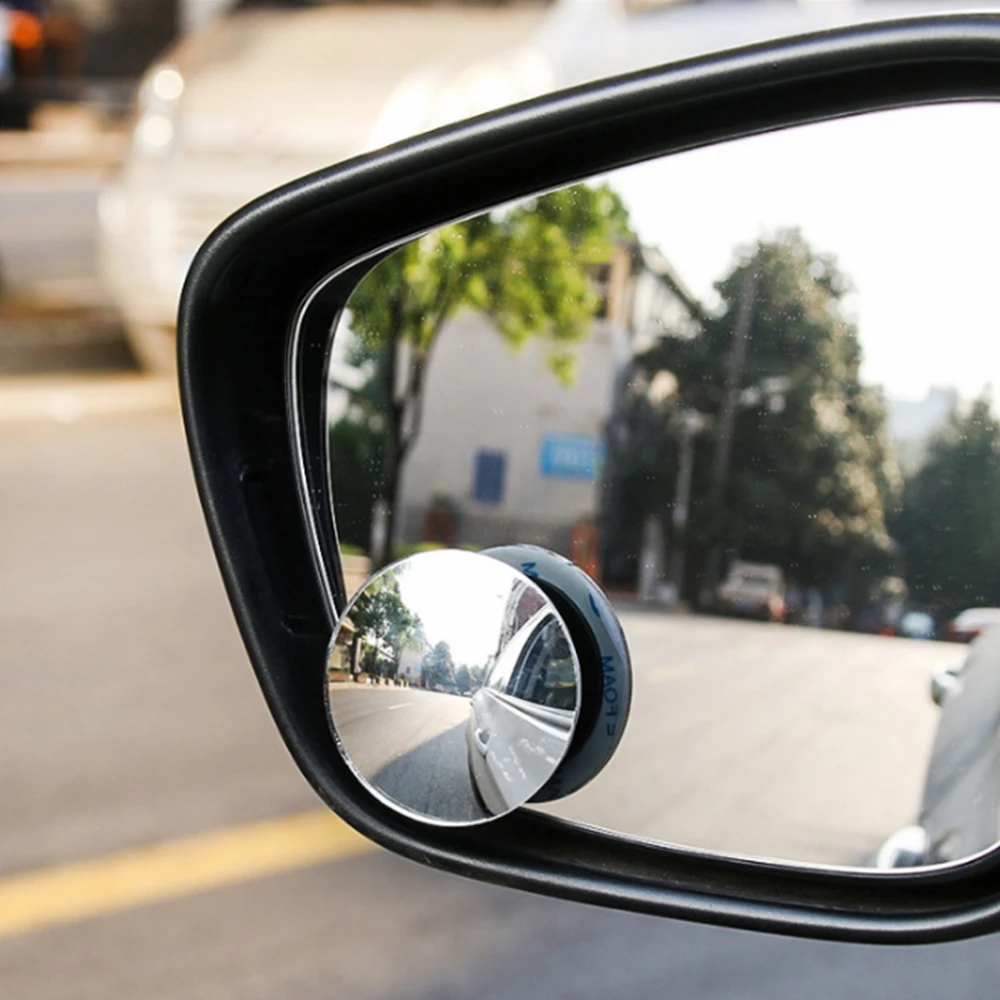 HD Glass Round Blind Spot Mirror 360 Adjustable frameless Convex Rear view mirror 2 PCS for Car Reverse Wide Angle Parking
HD Glass Round Blind Spot Mirror 360 Adjustable frameless Convex Rear view mirror 2 PCS for Car Reverse Wide Angle Parking