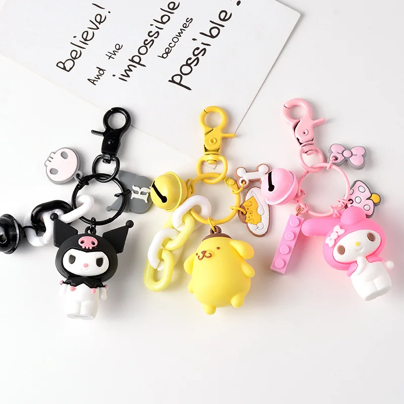 Sanrio Melody Hello Kitty Cinnamoroll Kawaii Cartoon Keychain Cute Pendant for School Bag Key Chain Lovely Children's Toys
Sanrio Melody Hello Kitty Cinnamoroll Kawaii Cartoon Keychain Cute Pendant for School Bag Key Chain Lovely Children's Toys