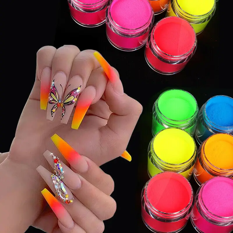 10ml Neon Phosphor Pigment Powder Fluorescent Nail Glitter Body Artr Manicure Decoration Nail Art Dust Pigment Paillettes
10ml Neon Phosphor Pigment Powder Fluorescent Nail Glitter Body Artr Manicure Decoration Nail Art Dust Pigment Paillettes