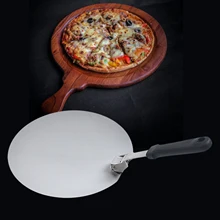 10/12inch Stainless Steel Round Pizza Peel Foldable Pizza Oven Accessories Non-Stick Pastry Paddle Shovel Pizza Tool