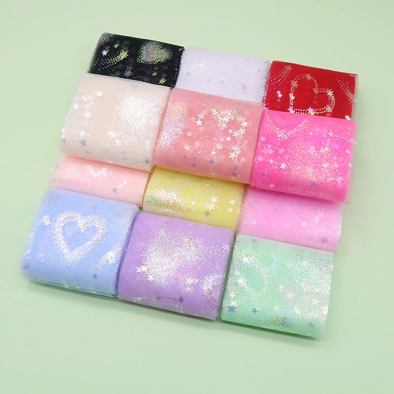 5yards/roll 6cm/12cm Colorful Love Tulle Glitter Tulle Baking Cake Topper Tutu Bow Soft Squine Tulle DIY Wedding Birthday Decor
5yards/roll 6cm/12cm Colorful Love Tulle Glitter Tulle Baking Cake Topper Tutu Bow Soft Squine Tulle DIY Wedding Birthday Decor