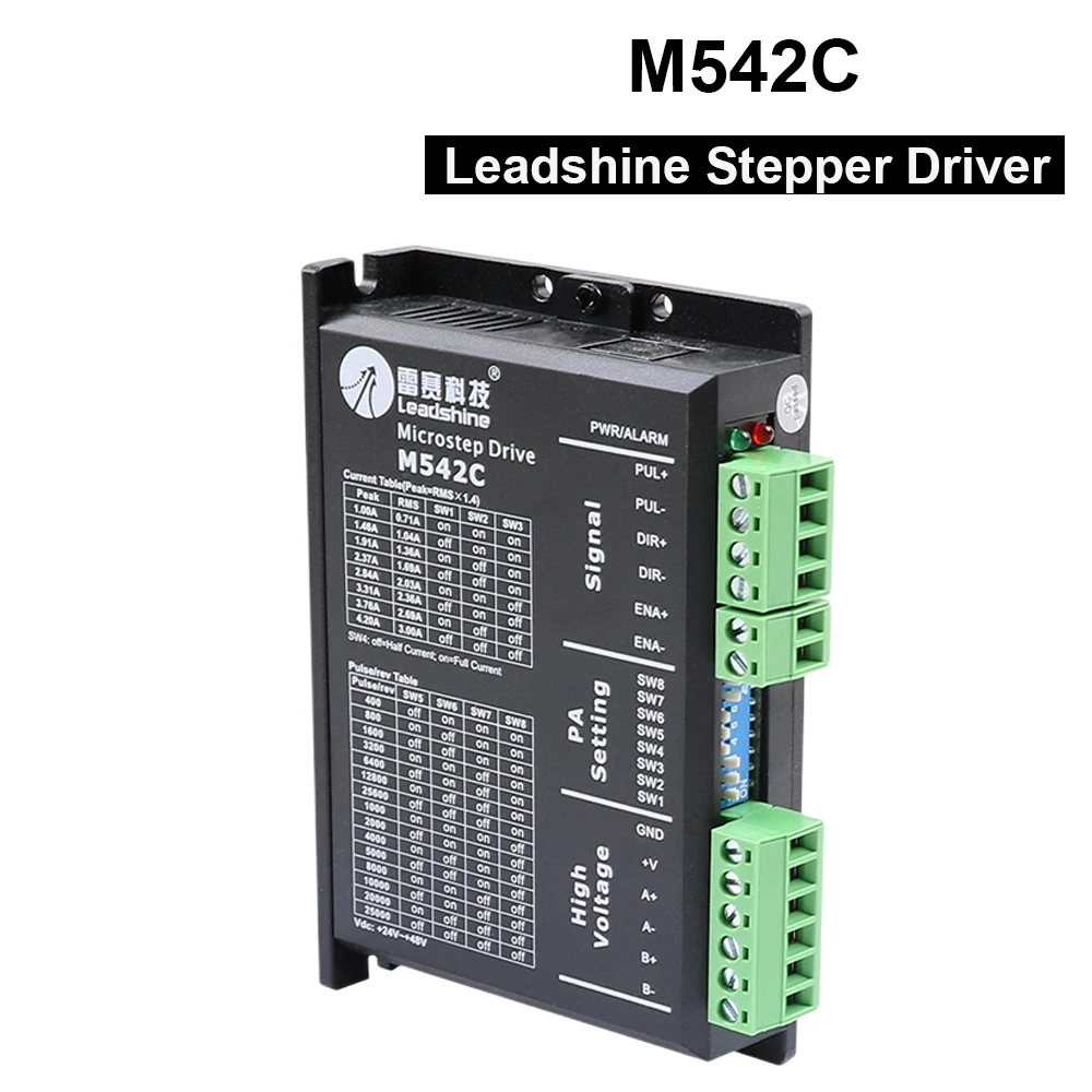 Двухфазный шаговый драйвер Leadshine M542C, 20-50 В переменного тока, 1,0-а
Двухфазный шаговый драйвер Leadshine M542C, 20-50 В переменного тока, 1,0-а