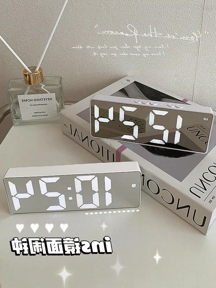 Nightlight Alarm Clock, Desktop Decoration, Silent And Simple, High Appearance Clock, Ins, Student Desktop Digital Electronic Cl
Nightlight Alarm Clock, Desktop Decoration, Silent And Simple, High Appearance Clock, Ins, Student Desktop Digital Electronic Cl