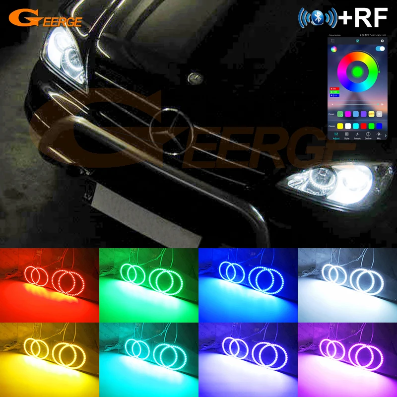 For Mercedes Benz M Class W163 ML RF Remote Bluetooth-Compatible APP Ultra Bright Multi Color RGB Led Angel Eyes Kit Light
For Mercedes Benz M Class W163 ML RF Remote Bluetooth-Compatible APP Ultra Bright Multi Color RGB Led Angel Eyes Kit Light