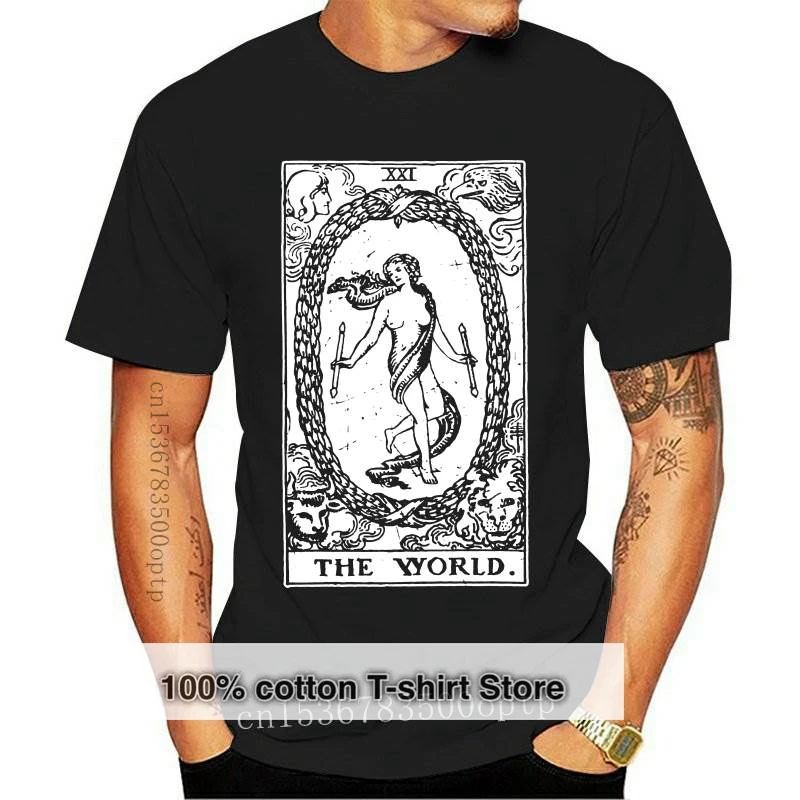 New Men The World Tarot Card Major Arcana Fortune Telling Occult T Shirt 2021 Cotton Clothes Casual T-Shirt
New Men The World Tarot Card Major Arcana Fortune Telling Occult T Shirt 2021 Cotton Clothes Casual T-Shirt