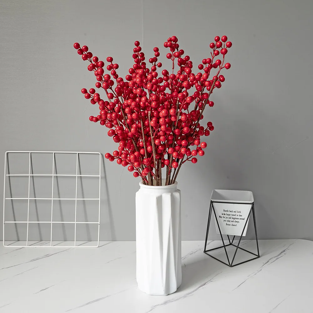 Nianxiaohua simulation fortune fruit holly red berry flower arrangement decorative berry simulation fruit single branch
Nianxiaohua simulation fortune fruit holly red berry flower arrangement decorative berry simulation fruit single branch