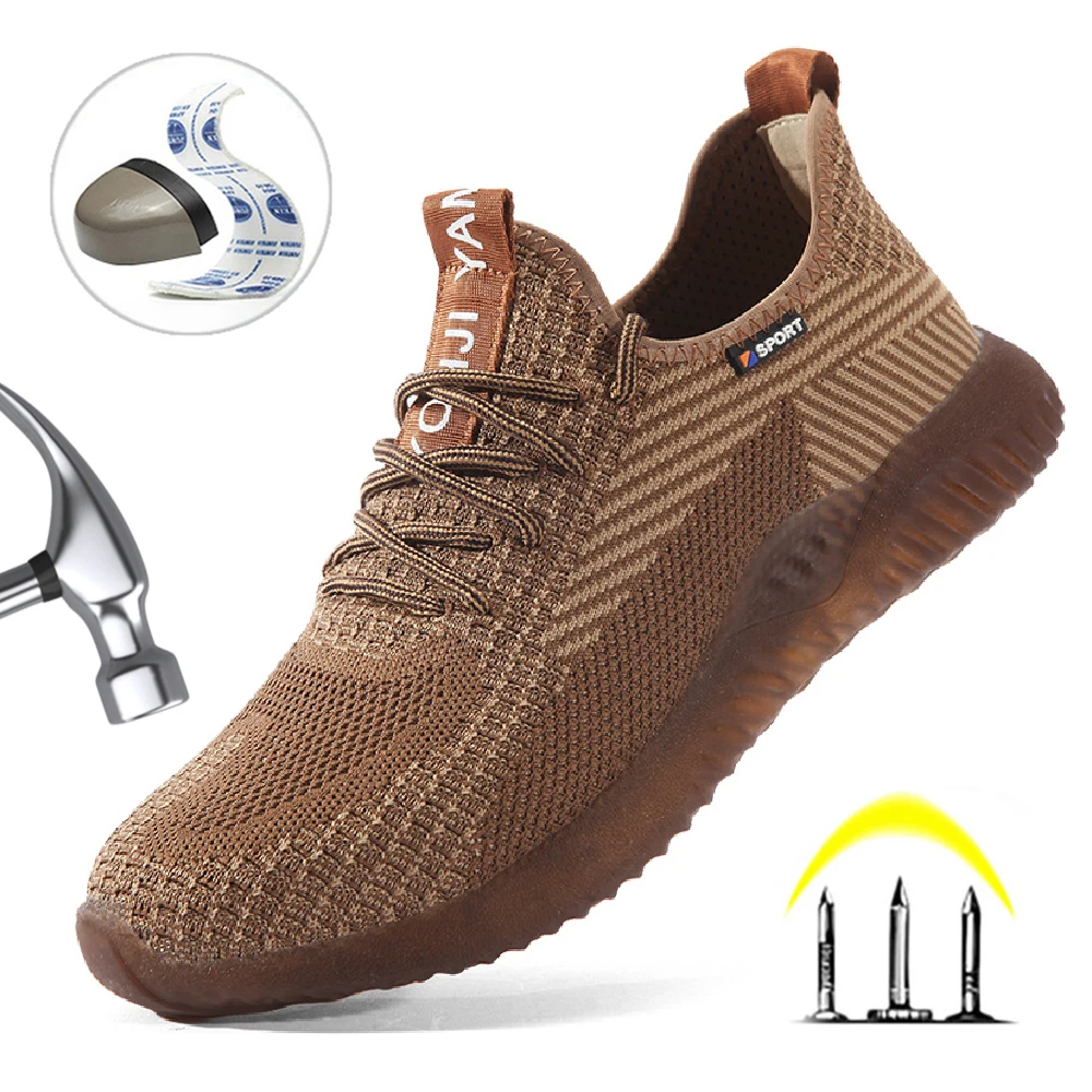 Mesh Breathable Men Safety Shoes Anti-smashing Puncture Proof Safety Work Boots Outdoor Protective Footwear Sneakers for Men
Mesh Breathable Men Safety Shoes Anti-smashing Puncture Proof Safety Work Boots Outdoor Protective Footwear Sneakers for Men