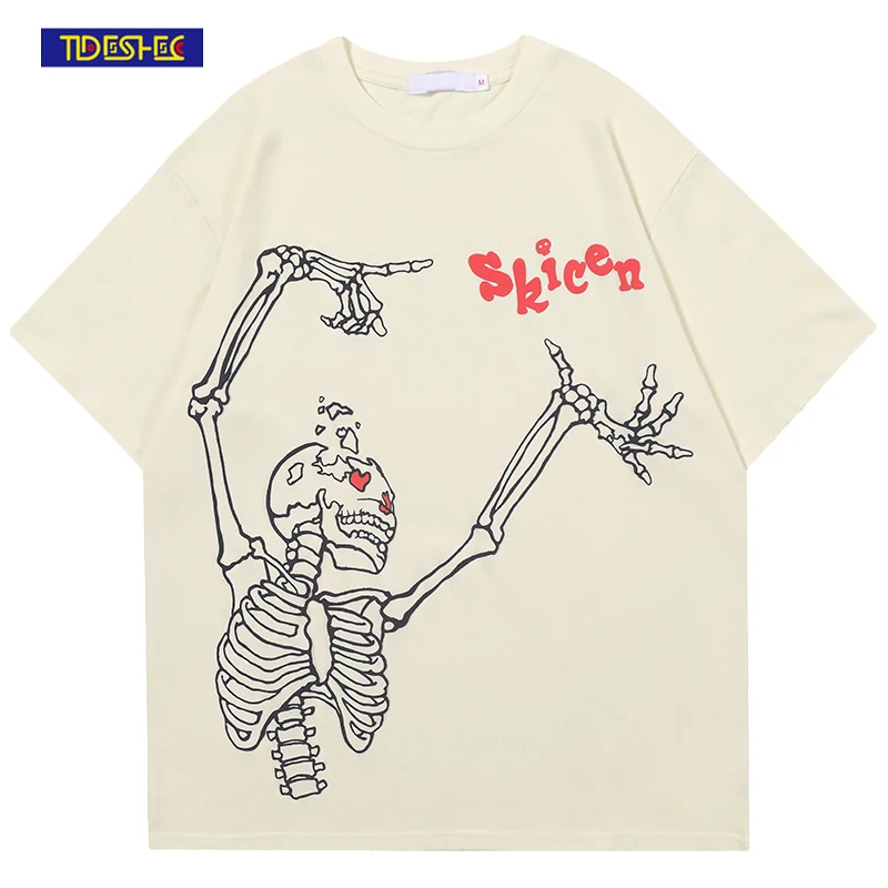 TIDESHEC Summer Men Tshirts Hip Hop Funny Skeleton Foam Print T Shirts Streetwear Harajuku Short Sleeve Casual Cotton Tops Tees
TIDESHEC Summer Men Tshirts Hip Hop Funny Skeleton Foam Print T Shirts Streetwear Harajuku Short Sleeve Casual Cotton Tops Tees