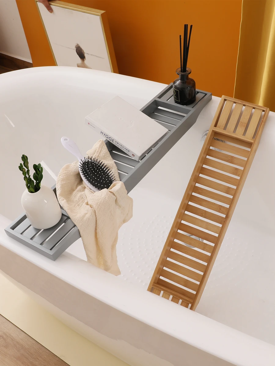 Expandable Bathtub Tray Portable Wooden Spa Organizer Shelf Bathroom Stand Bathtub Trays Plateau Baignoire Home Storage XR50
Expandable Bathtub Tray Portable Wooden Spa Organizer Shelf Bathroom Stand Bathtub Trays Plateau Baignoire Home Storage XR50