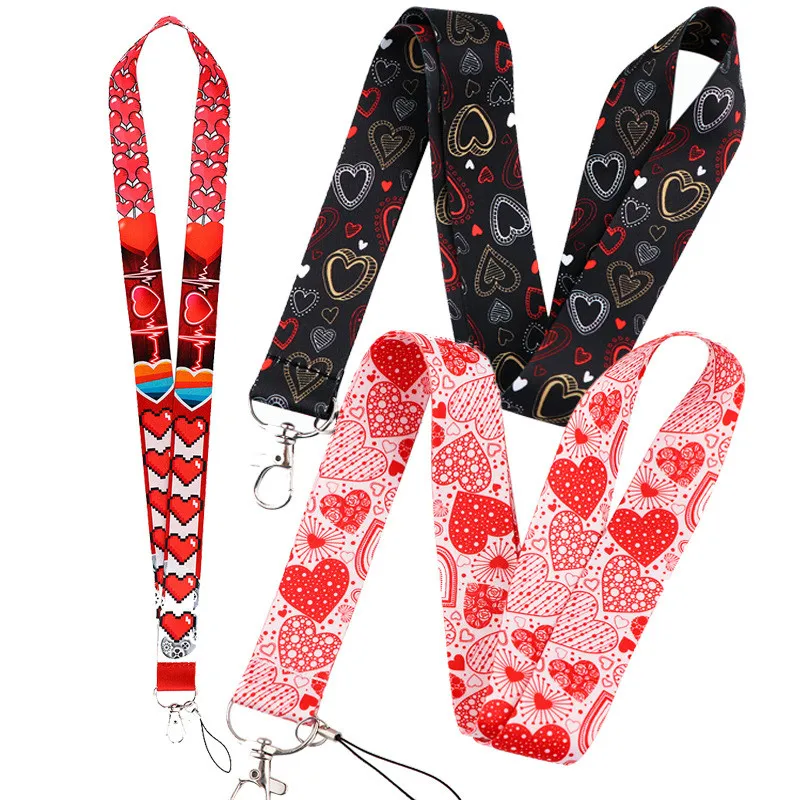 Cute Red Love Heart Keychain Romantic Lanyard for Keys Phone ID Name Tag DIY Hanging Rope Key Ring Gifts
Cute Red Love Heart Keychain Romantic Lanyard for Keys Phone ID Name Tag DIY Hanging Rope Key Ring Gifts