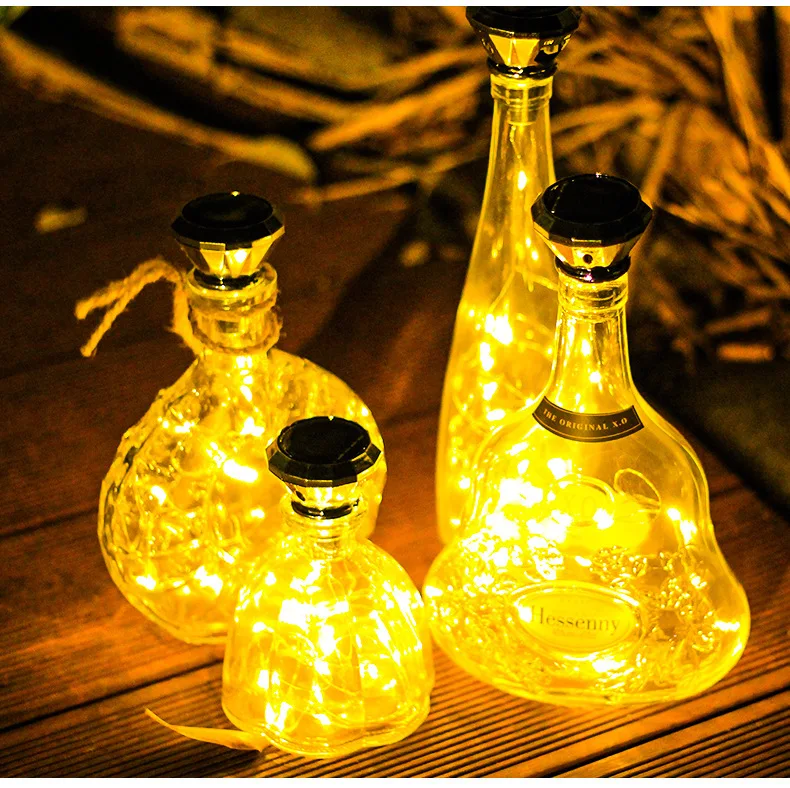 Solar Wine Bottle Lights Cork String Light Copper Wire Fairy Light for Holiday Christmas Party Wedding Decor
Solar Wine Bottle Lights Cork String Light Copper Wire Fairy Light for Holiday Christmas Party Wedding Decor