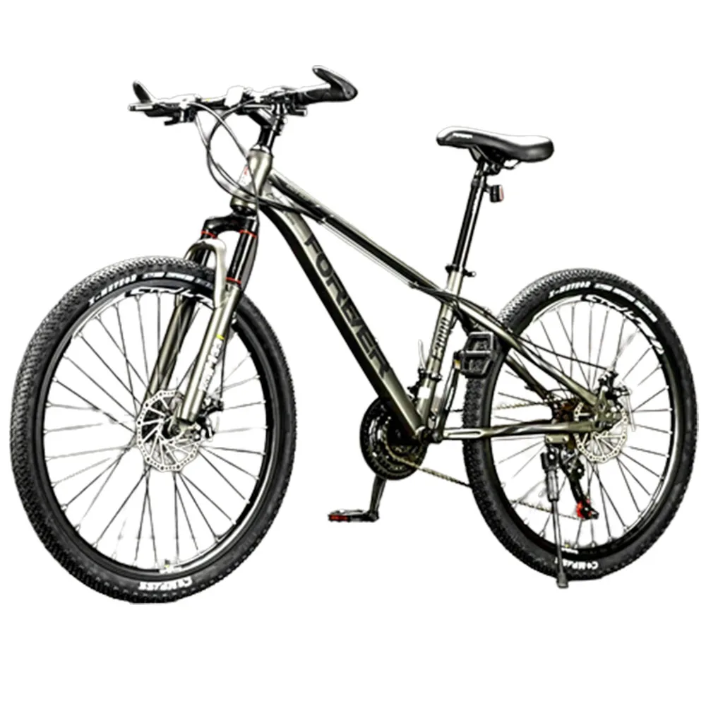 24 Inches Riding Bicycle Mountain Bike High Carbon Steel Frame Dual Disc Brakes Spoke Wheel Bold Wear-Resistant Tires Unisex
24 Inches Riding Bicycle Mountain Bike High Carbon Steel Frame Dual Disc Brakes Spoke Wheel Bold Wear-Resistant Tires Unisex
