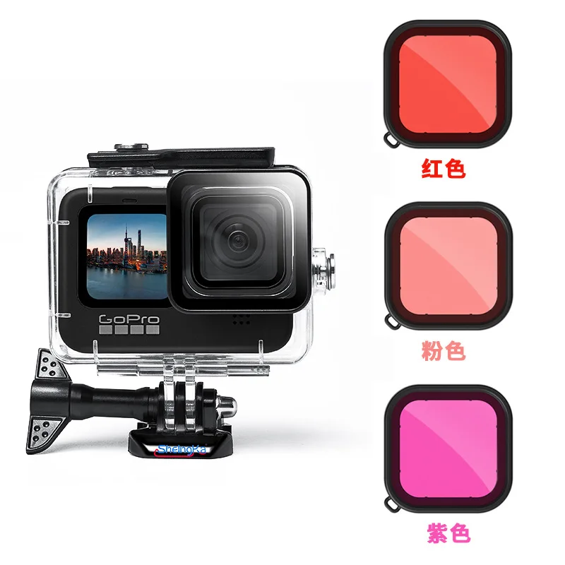 40M Waterproof Case For GoPro Hero 10 9 Underwater Diving Housing Cover With Dive Filter for GoPro Hero 9 10 Accessories
40M Waterproof Case For GoPro Hero 10 9 Underwater Diving Housing Cover With Dive Filter for GoPro Hero 9 10 Accessories