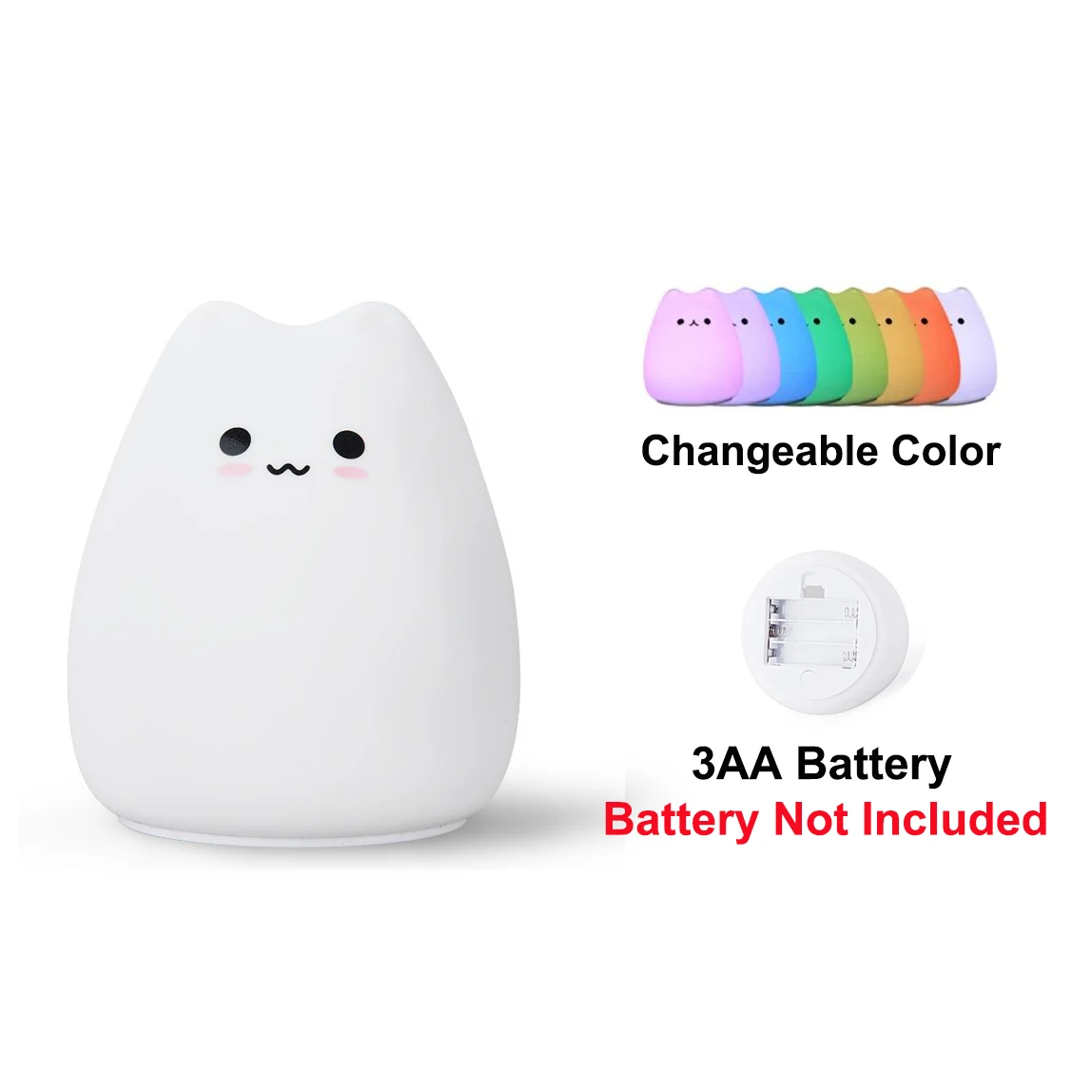 Ночник КФВ с котом 7 цветов
Ночник КФВ с котом 7 цветов