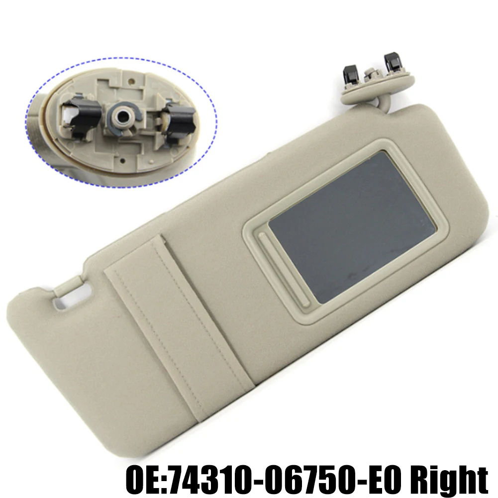 Right Side Sun Visor Beige Without Light 74310-06750-E0 For Toyota 2007-2011 Car Accessories High-quality Sunshade
Right Side Sun Visor Beige Without Light 74310-06750-E0 For Toyota 2007-2011 Car Accessories High-quality Sunshade