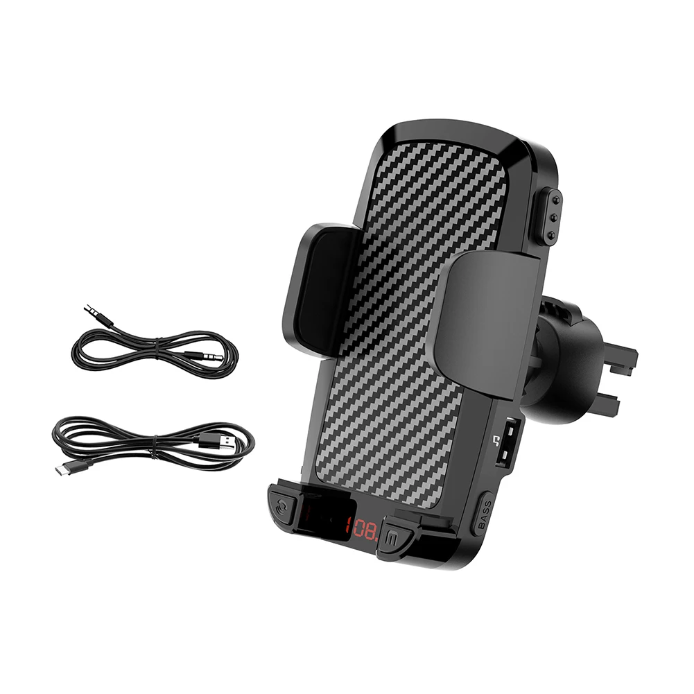 Air Outlet Mobile Phone Bracket MP3 Player Car FM Transmitter Mobile Phone Holder Bluetooth-compatible 5.0 Auto Accessories
Air Outlet Mobile Phone Bracket MP3 Player Car FM Transmitter Mobile Phone Holder Bluetooth-compatible 5.0 Auto Accessories