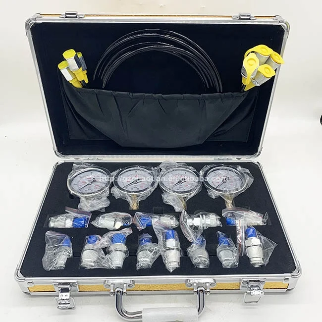Excavator diagnostic tools hydraulic pressure test kit excavator hydraulic pressure gauge
Excavator diagnostic tools hydraulic pressure test kit excavator hydraulic pressure gauge
